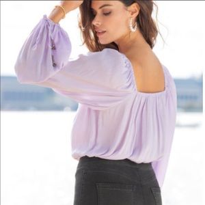 NWT Free People Another Round Violet Bodysuit